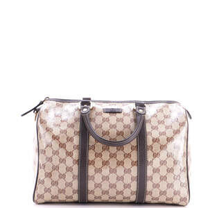 Gucci Medium Joy Boston Bag GG Coated Canvas